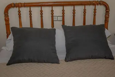 Cama o camas de una habitación en Pension Las Cuevas de Cañart