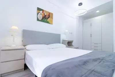 Cama o camas de una habitación en Piso en el Centro de Zaragoza, Parking GRATIS, Check-in 24h