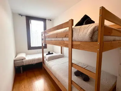 Cama o camas de una habitación en Apartaments del Camp - L'Amfitriona