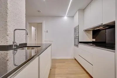 Una cocina o zona de cocina en Apartamentos Ezkaba by Clabao