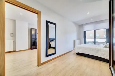 Cama o camas de una habitación en Apartamento Oihana by Clabao