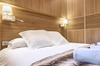 Cama o camas de una habitación en Apartamento Hartza