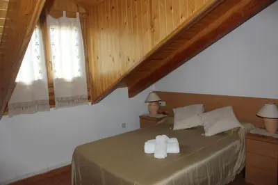 Cama o camas de una habitación en Fonda Muntanya