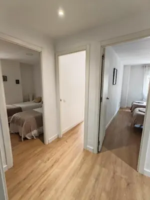 Cama o camas de una habitación en Boutique 2 apartamento Ave centro Lleida