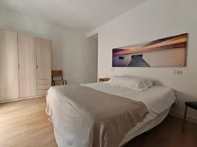 Cama o camas de una habitación en Boutique 2 apartamento Ave centro Lleida