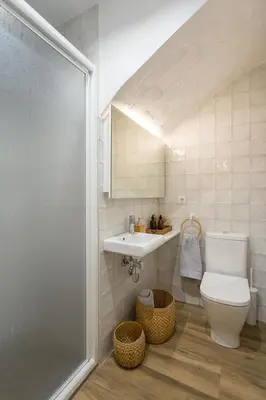 Un baño de Casa Santiago casa rural