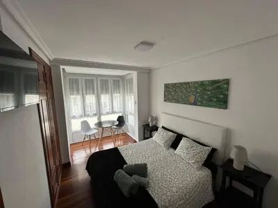 Zona de estar de Precioso apartamento en el corazón de Elizondo