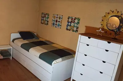 Cama o camas de una habitación en Racó del Trinquet