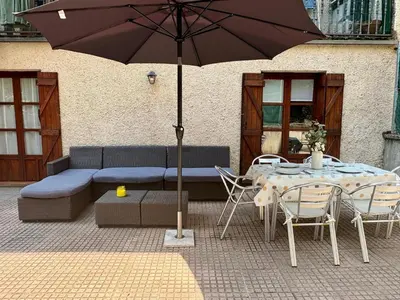 Zona de estar de Bitxilore, Biescas con terraza y petfriendly