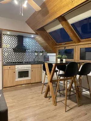 Una cocina o zona de cocina en Apartamento Pico Aspe