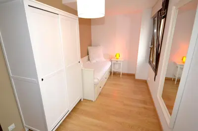 Cama o camas de una habitación en La Casa de las Aldeas