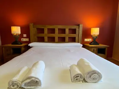 Cama o camas de una habitación en Las Casas de Sofía