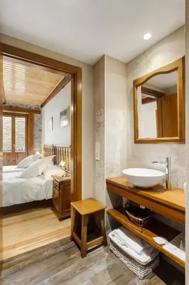 Cama o camas de una habitación en Casa Rural Francisco Mayo