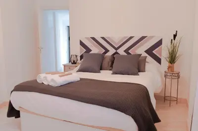 Cama o camas de una habitación en El Rincón de Alquézar