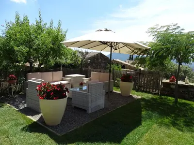 Jardín al aire libre en Casa L'Apargatero