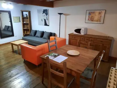 Zona de estar de Apartamento centro Benasque