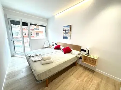 Cama o camas de una habitación en Loft céntrico y acogedor UAT01526