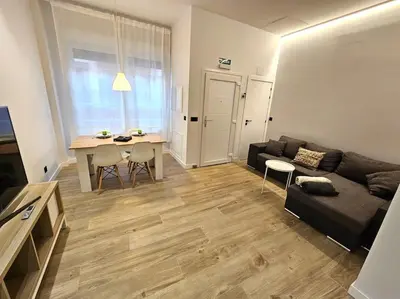 Una televisión o centro de entretenimiento en Loft céntrico y acogedor UAT01526