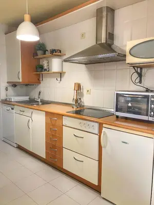 Una cocina o zona de cocina en Ekhiola Txiki