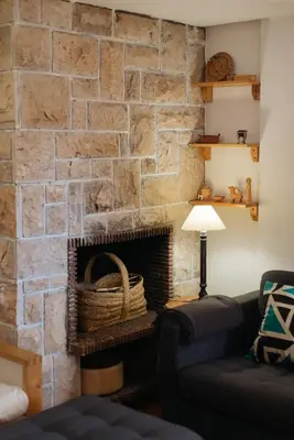 Zona de estar de Aspen - By CARDI Suites