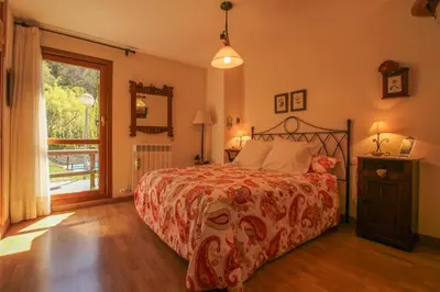 Cama o camas de una habitación en Jardín de Telera