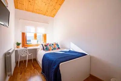 Cama o camas de una habitación en Casa Nieves