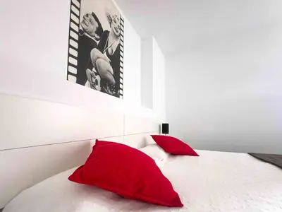 Cama o camas de una habitación en MEQUEDO CALDEREROS 25