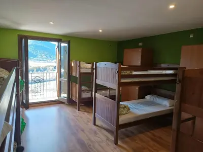 Cama o camas de una habitación en Mora de Nuei