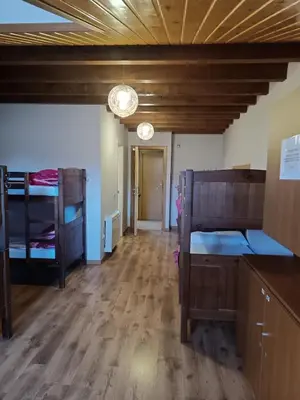 Cama o camas de una habitación en Mora de Nuei