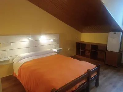 Cama o camas de una habitación en Mora de Nuei