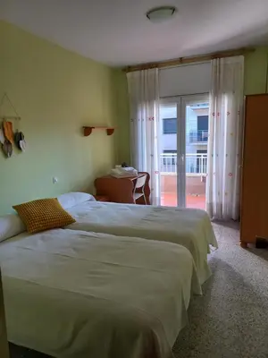 Cama o camas de una habitación en Pis de l'Hereu.