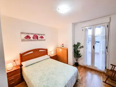 Cama o camas de una habitación en El Alce del Pilar ComoTuCasa