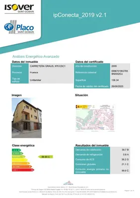 Plano de Casa bajo La Torre