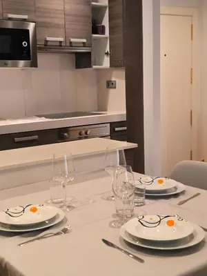 Una cocina o zona de cocina en El Mirador de Alfonso I by Alogest