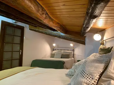 Cama o camas de una habitación en Casa Sarrano