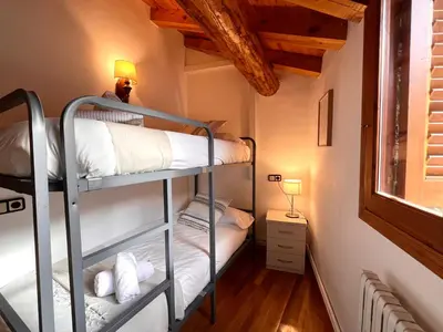 Cama o camas de una habitación en Can Florido - L'Amfitriona