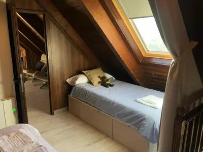 Cama o camas de una habitación en El Balcón de Panticosa