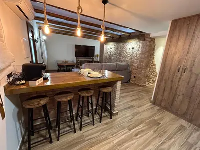Una televisión o centro de entretenimiento en Apartamento Peña Cortada