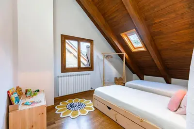 Cama o camas de una habitación en Las Vistas de Peña Blanca