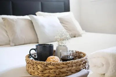 Cama o camas de una habitación en Apartamento moderno y céntrico en Huesca ciudad