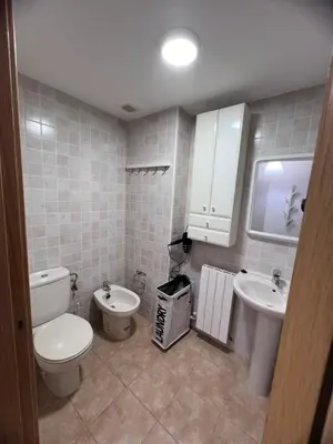 Un baño de Apartamento en Sabiñánigo para grupos con amplia y soleada terraza
