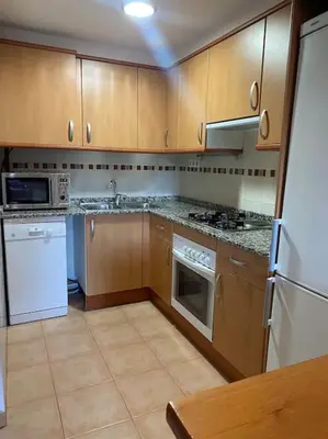 Una cocina o zona de cocina en Apto en Campo Valle de Benasque 2 dormitorios Wifi