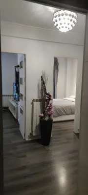 Cama o camas de una habitación en Apartamentos Crispin Anais