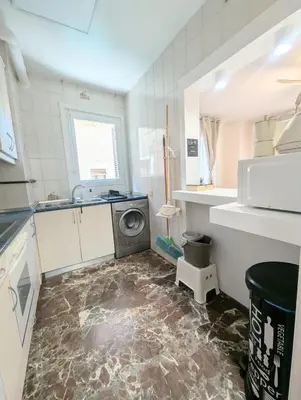 Una cocina o zona de cocina en Apartamentos Crispin Anais