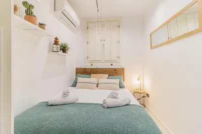 Cama o camas de una habitación en Luxury Duplex Plaza del Pilar