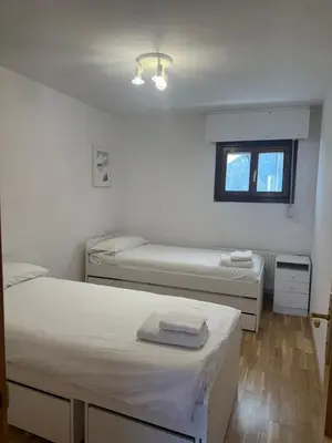 Cama o camas de una habitación en Formigal apartamento maravillosas vistas