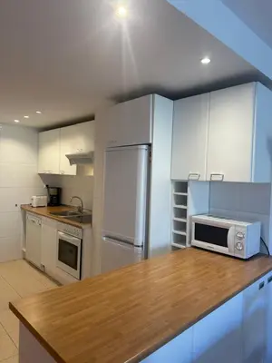 Una cocina o zona de cocina en Formigal apartamento maravillosas vistas