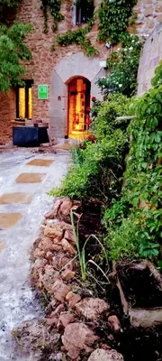 Jardín al aire libre en Casa Jerónimo