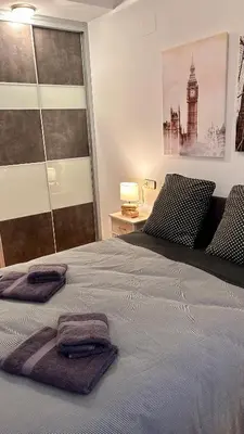 Cama o camas de una habitación en Rincón Estelles