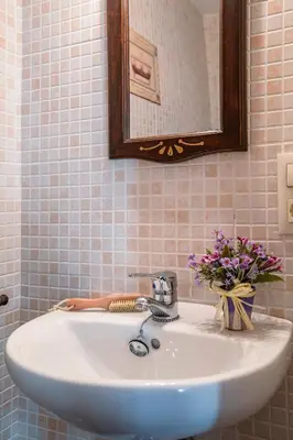 Un baño de El Molino de Castiello de Jaca